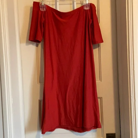 Planet Gold | Dresses | Planet Gold Burnt Orange Off The Shoulder Dress M |  Poshmark